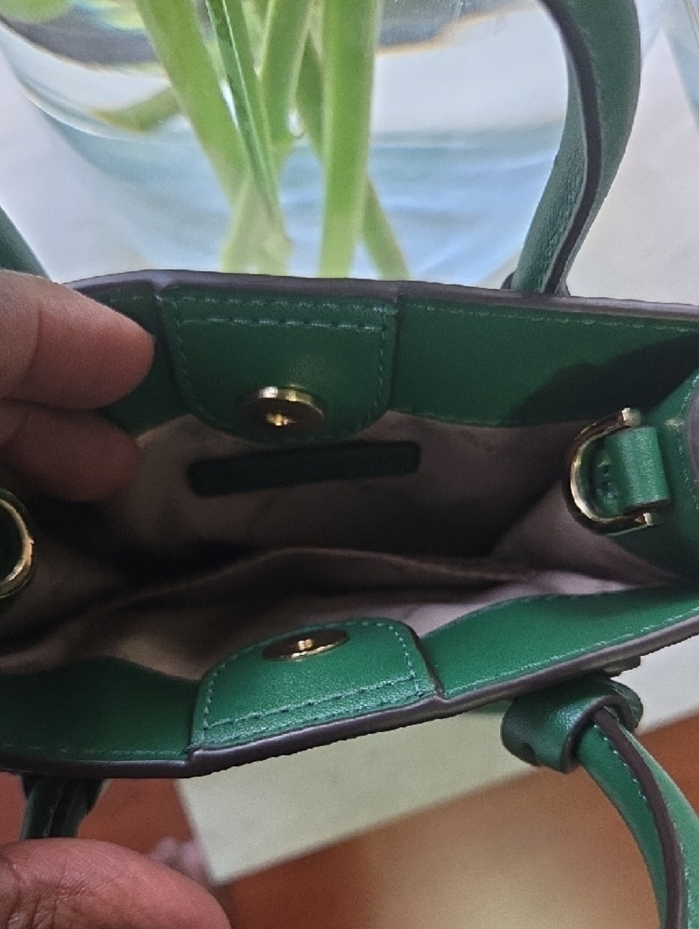 Michael Kors Jewel Green Mini Mercer Bag with MK Charm - Picture 4 of 8